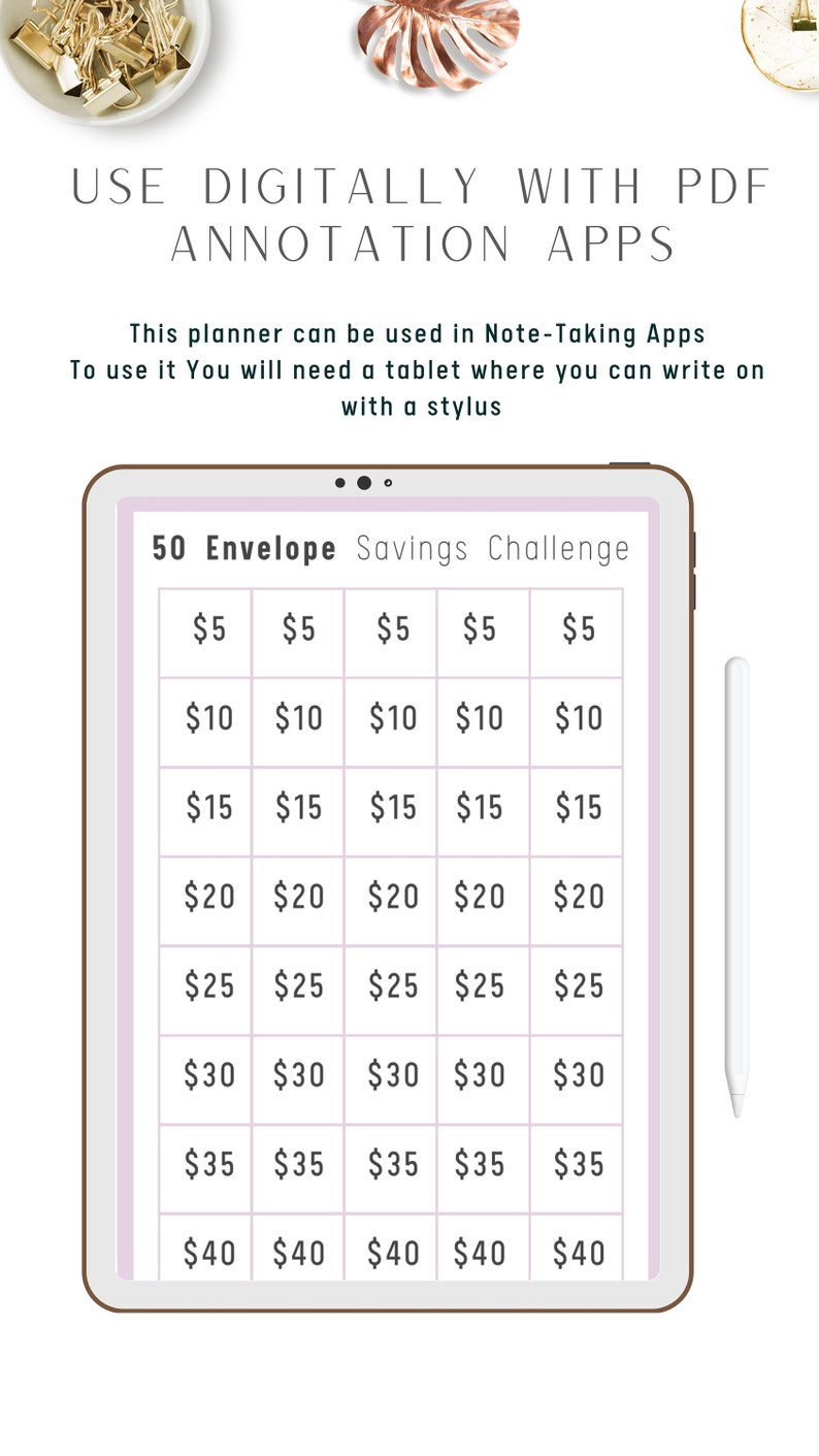 A6 Envelope Mini Saving Challenge