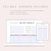 Colorful Vehicle Maintenance Printable, Vehicle Maintenance Log, PDF ...