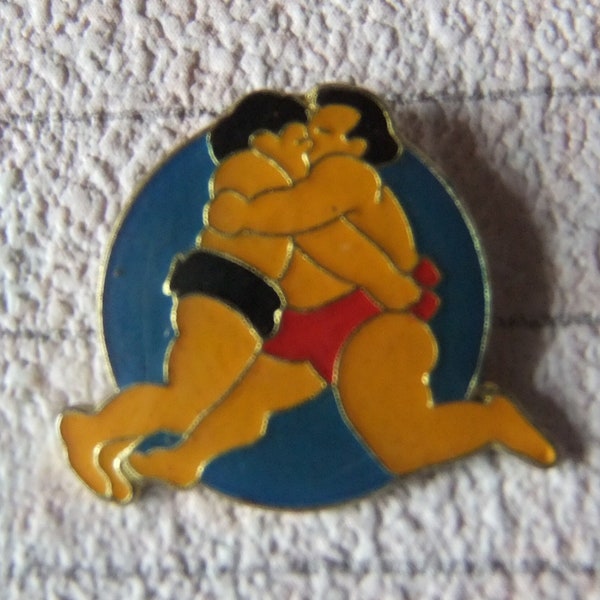 Pins SUMO wrestler, set of 2, sports, wrestling, collectors