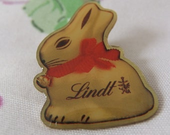 PIN LINDT Chocolate Conejo de Pascua Suiza Coleccionista Alimentos Confitería