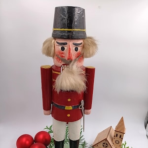 Vintage old nutcracker Erzgebirge GDR folk art, Vintage old nutcracker Erzgebirge GDR folk art