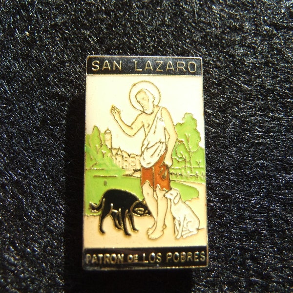 Pin St. Lazarus, patron saint, saint, Bethany, religion, church, faith, collector