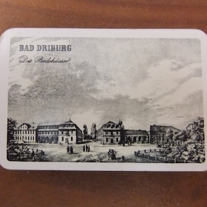 Gioco di carte Bad Driburg, gli stabilimenti balneari, giochi, collezionisti, comunità, materiale pubblicitario, raro