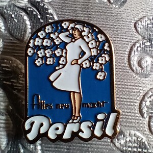 pin de solapa PERSIL CARTEL PUBLICITARIO colector de detergente material publicitario