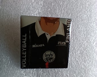 Pin solapa pin VOLEIBOL raro Finlandia Suomi coleccionista de mercancías promocionales deportivas