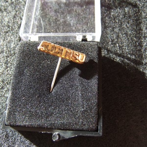 old pin AUDI NSU gold-colored, collector, vehicles, vintage