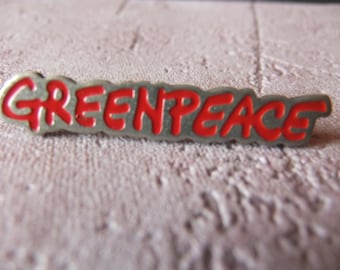 Pin Lapel Pin GREENPEACE 1991 Environment Nature Collector