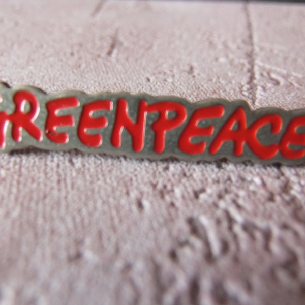 Pin Anstecknadel GREENPEACE 1991 Umwelt Natur Sammler