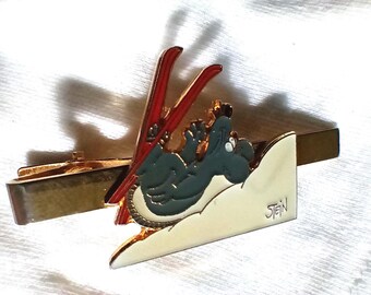 Tie clip ULI STEIN Cartoon Humor Rat Mouse Collector Comic