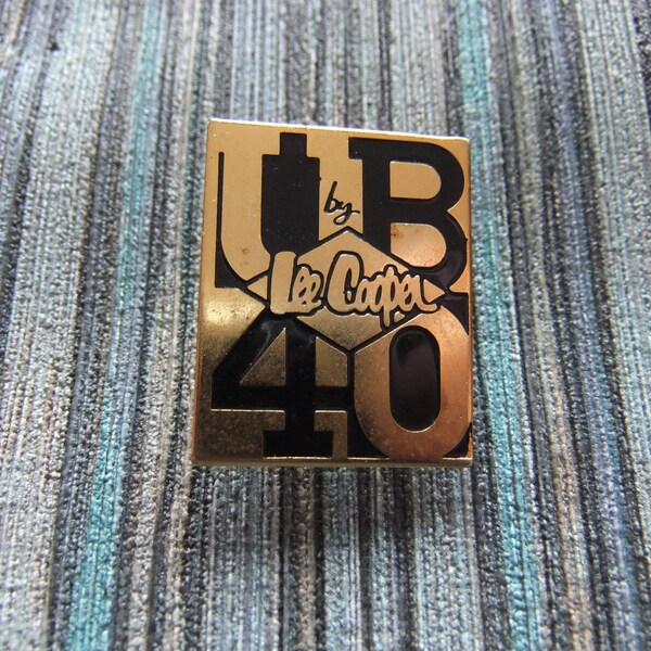 UB40 by Lee Cooper, PIN, Anstecknadel, Musik, Pop, Reggae, Band, Vintage