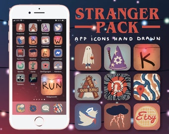 Stranger Pack App Icons / IOS & Android / Bonus Illustrations / Fan Art