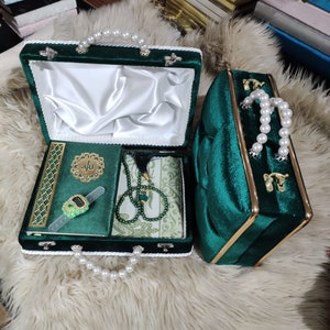 Prayer Mat Quran Tasbih Gift Set | Ramadan Eid Hajj Umrah Wedding Birthday Father&#39;s Mother&#39;s Valentine&#39;s Day Gifts