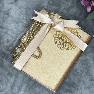 Eid Favor, Personalized Velvet Dua Book Prayer Beads Muslim Gift, Wedding Favor, Baby Shower, Ramadan Gifts, Yaseen, Hajj Favors, Eid Gifts