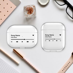 Custom Music Plaque AirPods Case | My Favorite Song Case for AirPods 1 Gen AirPods 2 Gen AirPods Pro 2 AirPods 3