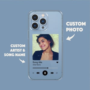 Custodia per album personalizzata con placca musicale per iPhone 15 14 13 12 11 Max Pro Xr Mini Samsung s22 s21 s20 immagine 3