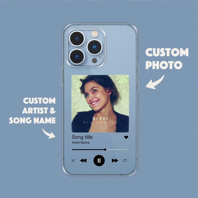Cubierta de álbum de caja de teléfono de placa de música personalizada para iPhone 15 14 13 12 11 Max Pro Xr Mini Samsung s22 s21 s20 imagen 3