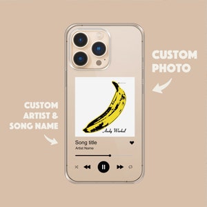 Custodia per album personalizzata con placca musicale per iPhone 15 14 13 12 11 Max Pro Xr Mini Samsung s22 s21 s20 immagine 4