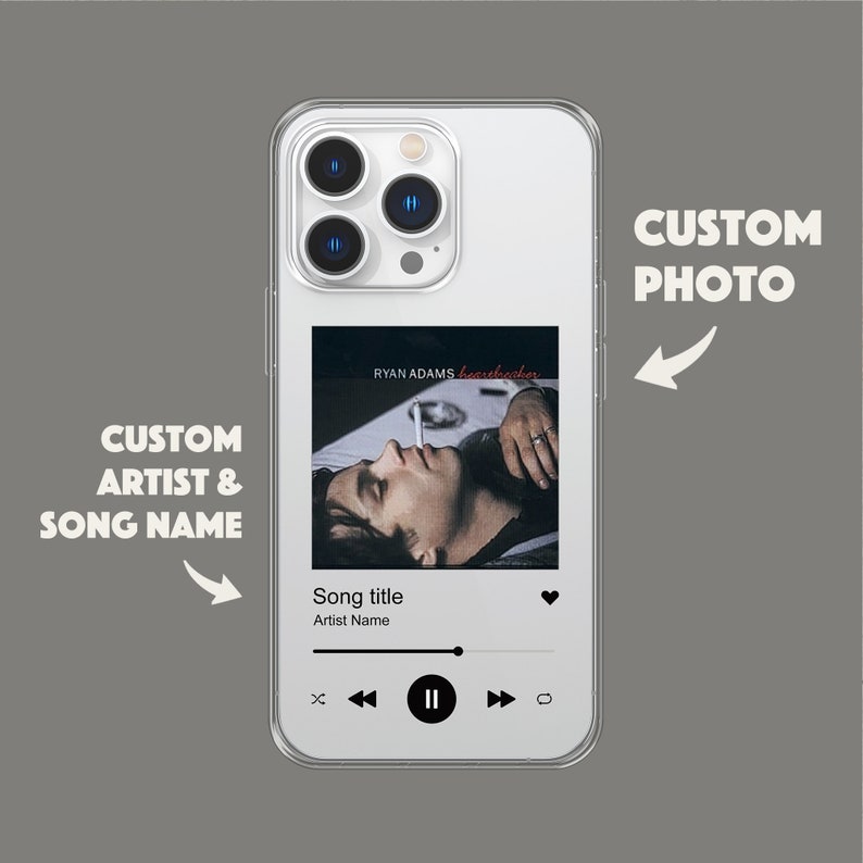Custodia per album personalizzata con placca musicale per iPhone 15 14 13 12 11 Max Pro Xr Mini Samsung s22 s21 s20 immagine 2
