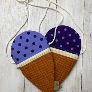Eis Tasche Brustbeutel Umhängetasche Limited Edition Lila