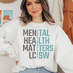 Social Worker Sweatshirt, LCSW Social Worker Gift, LCSW New Grad Social Worker Gift, LCSW Appreciation Gift, Mental Health Sweater