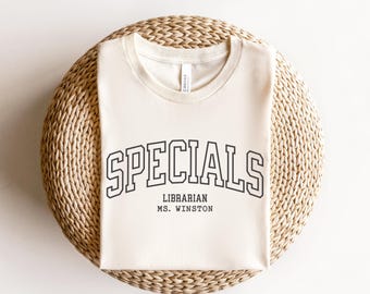 Specials Teacher Team Unisex Bella and Canvas Tshirt, Group Tee for PE Music Art Language Dance Librarian Technology Teachers