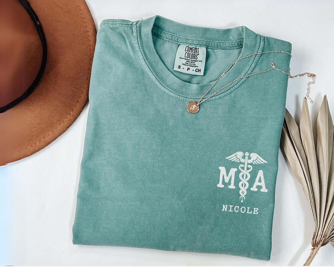 Personalized MA Comfort Colors Unisex Shirt, Custom MA Nurse Gift ...
