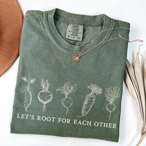 Comfort Colors Root Vegetable T-shirt: Uplifting Garden Tee bild 1