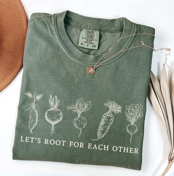 Comfort Colors Root Vegetable T-shirt: Uplifting Garden Tee
