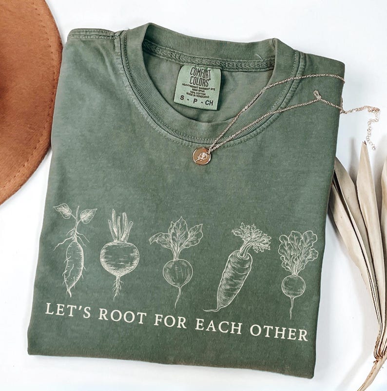 Comfort Colors Root Vegetable T-shirt: Uplifting Garden Tee bild 1