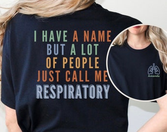 RT Shirt for Work Personalized, Custom Lung Therapist Tee, Respiratory Nurse Shirt, Lung Squad Matching Group Tee, RT Preceptor Gift