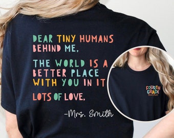 Fourth Grade Teacher Shirt Personalized, Back To school 4th Grade Teacher Shirt, First Day of School 4th Grade Teacher Shirt, 4th Grade Team