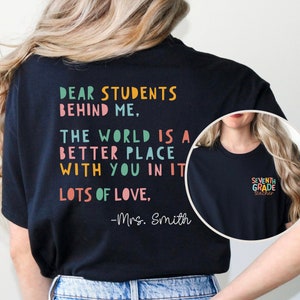 Seventh Grade Teacher Team Shirt Personalized, Back To school 7th Grade Teacher Kindness Shirt, First Day of School 7th Grade Teacher Shirt
