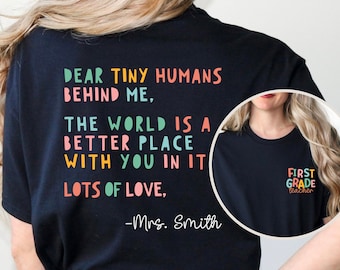First Grade Teacher Shirt Personalized, Back To school Teacher Shirt, First Day of School 1st Grade Teacher Shirt, 1st Grade Team Shirt