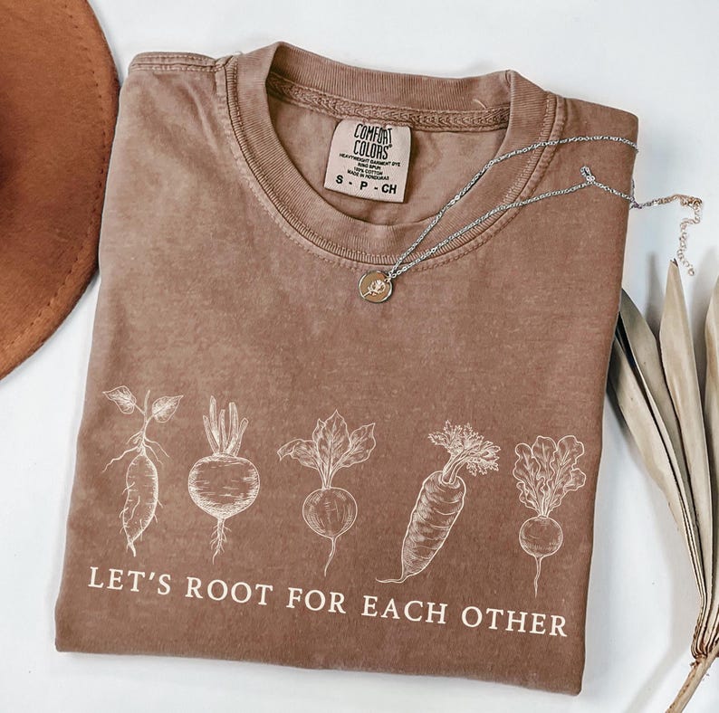 Comfort Colors Root Vegetable T-shirt: Uplifting Garden Tee bild 2