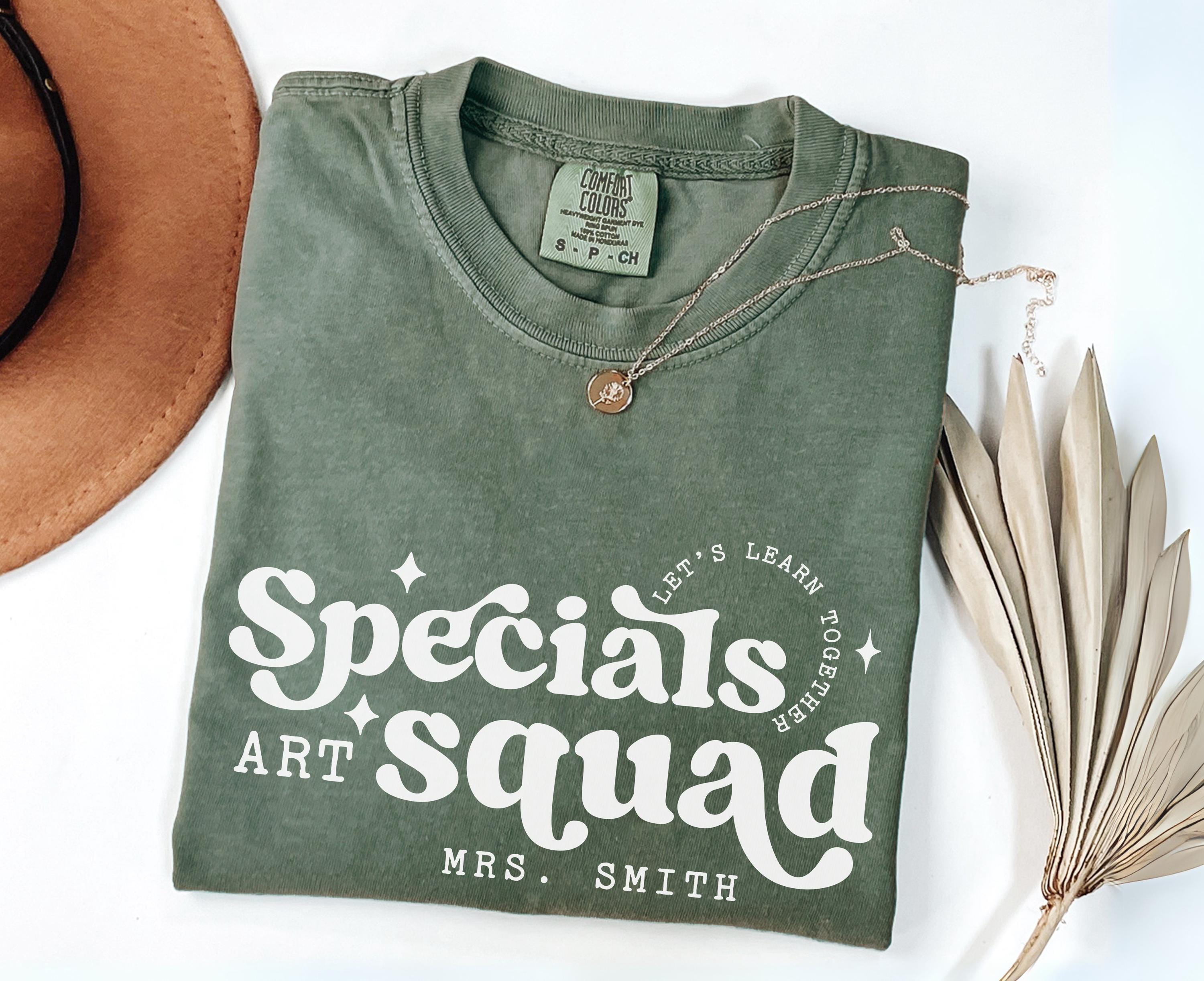 Personalized Comfort Colors® Specials Teacher Shirt, Custom Name Specials Squad Shirts, Specials Teacher Back to School Matching Team Shirt