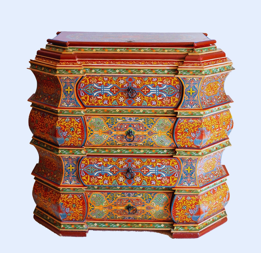 Mid Century Chest of Drawers Arabic Dresservintage Chest of Drawers