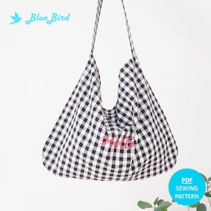 Hobo Bag PDF SEWING PATTERN with step-by-step Instructions