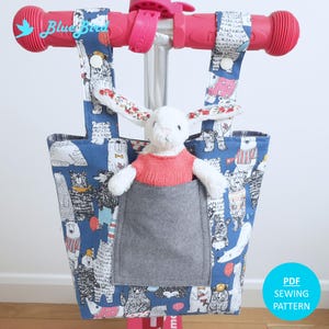Scooter Bag PDF SEWING PATTERN with step-by-step Instructions