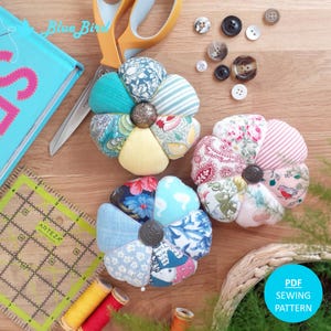 Pumpkin Pin Cushion PDF SEWING PATTERN in two sizes