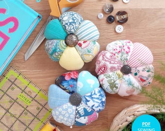 Pumpkin Pin Cushion PDF SEWING PATTERN in two sizes
