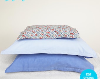 Edge Pillowcase PDF SEWING PATTERN in Standard and Toddler Sizes