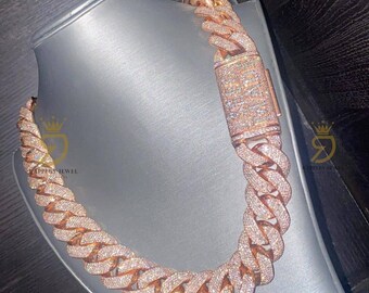 Rose Gold Ice Chain - Etsy