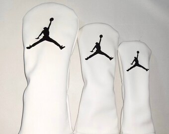 Air Jordan Leather Head Covers in White