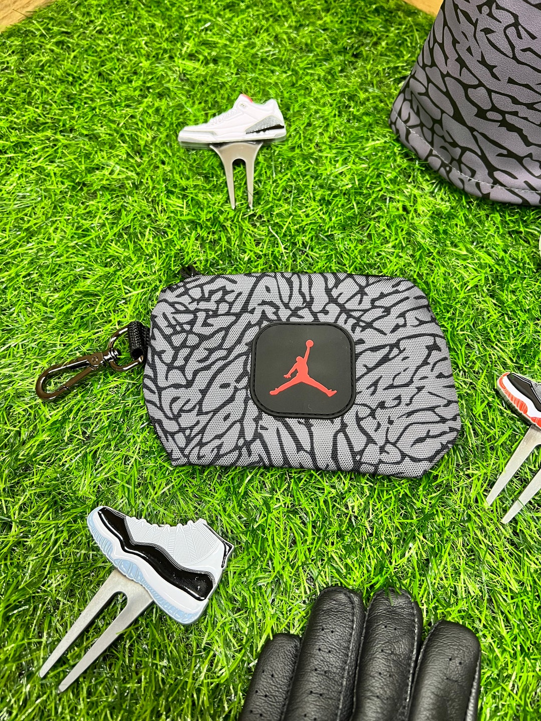 Air Jordan Bag Golf Accessories grey Elephant Print Etsy