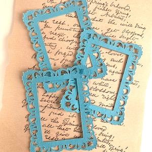 Marcos de cartón rectangulares “Vintage Frame” para scrapbooking, junk journal o decoración de agendas y diarios.