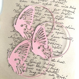 Marcos de cartón "Mariposa" para scrapbooking, diario basura o decorar agendas y diarios.