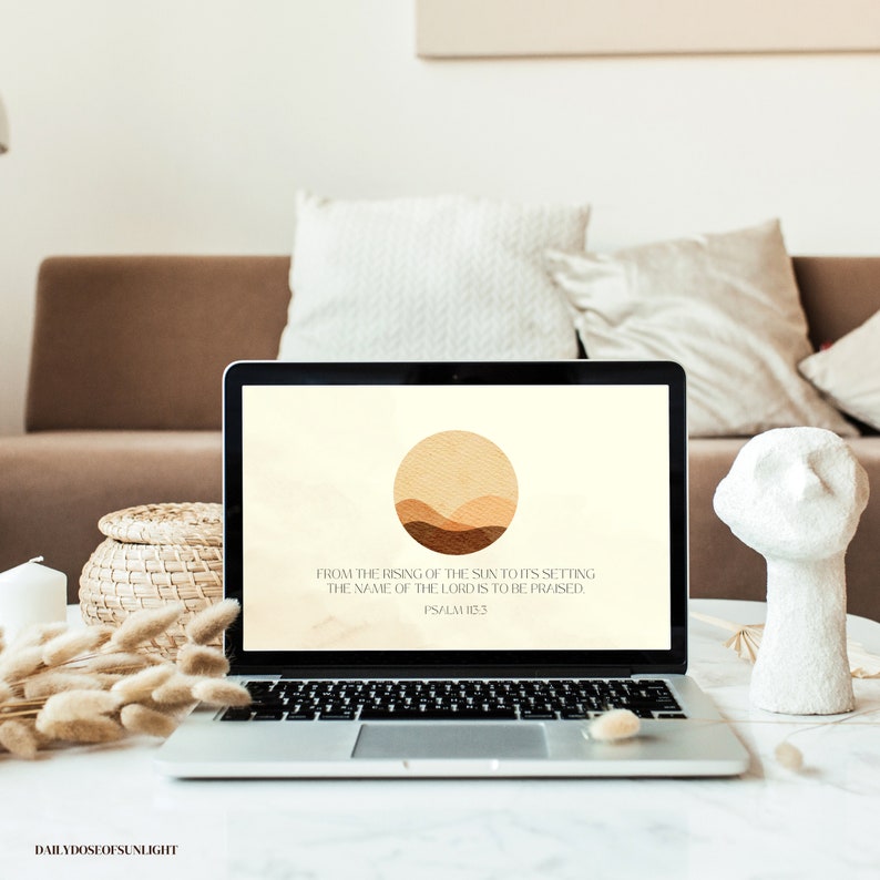 Neutral Boho Wallpaper for Laptop & Desktop Set of 4 - Etsy