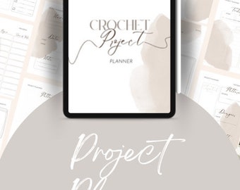 Crochet Project Planner/Digital Planner/Craft Organization/Printable Planner/Crochet Journal/WIP/Crochet Pattern Planner/Pattern Tracker