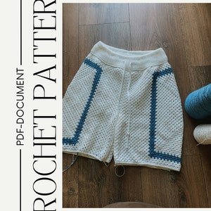 Granny Shorts / Crochet Pattern / Handmade / Made to Measure / Granny Square / PDF Download