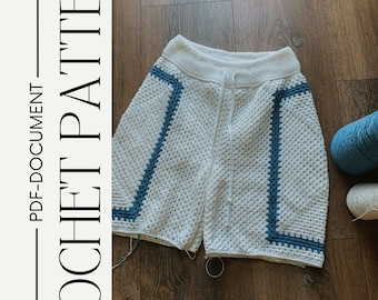 Granny Shorts / Crochet Pattern / Handmade / Made to Measure / Granny Square / PDF Download